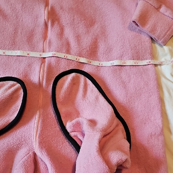 Pink Women's Fleece Pajama Onesie - Picture 6 of 6